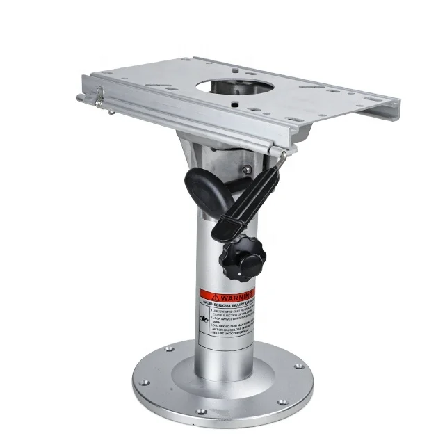 Adjustable Boat Seat Pedestal with Slide Bell Bass Wholesale  Anodized Aluminum Cockpit Table Pedestal
