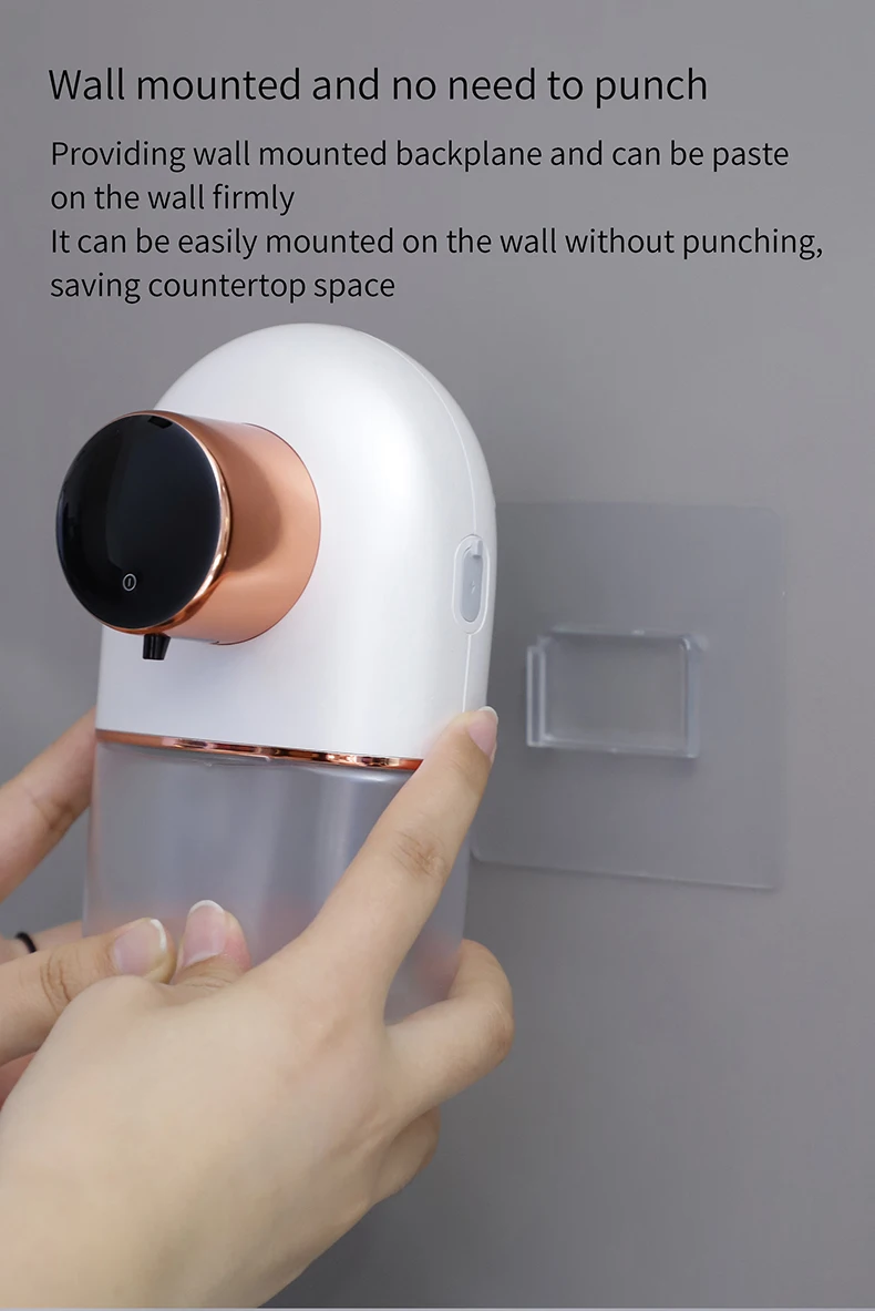 Automatic Hand Sanitizer Infrared Sensor Adjustable Volume Bathroom Restroom Washroom Wall Mount Touchless Soap Dispenser