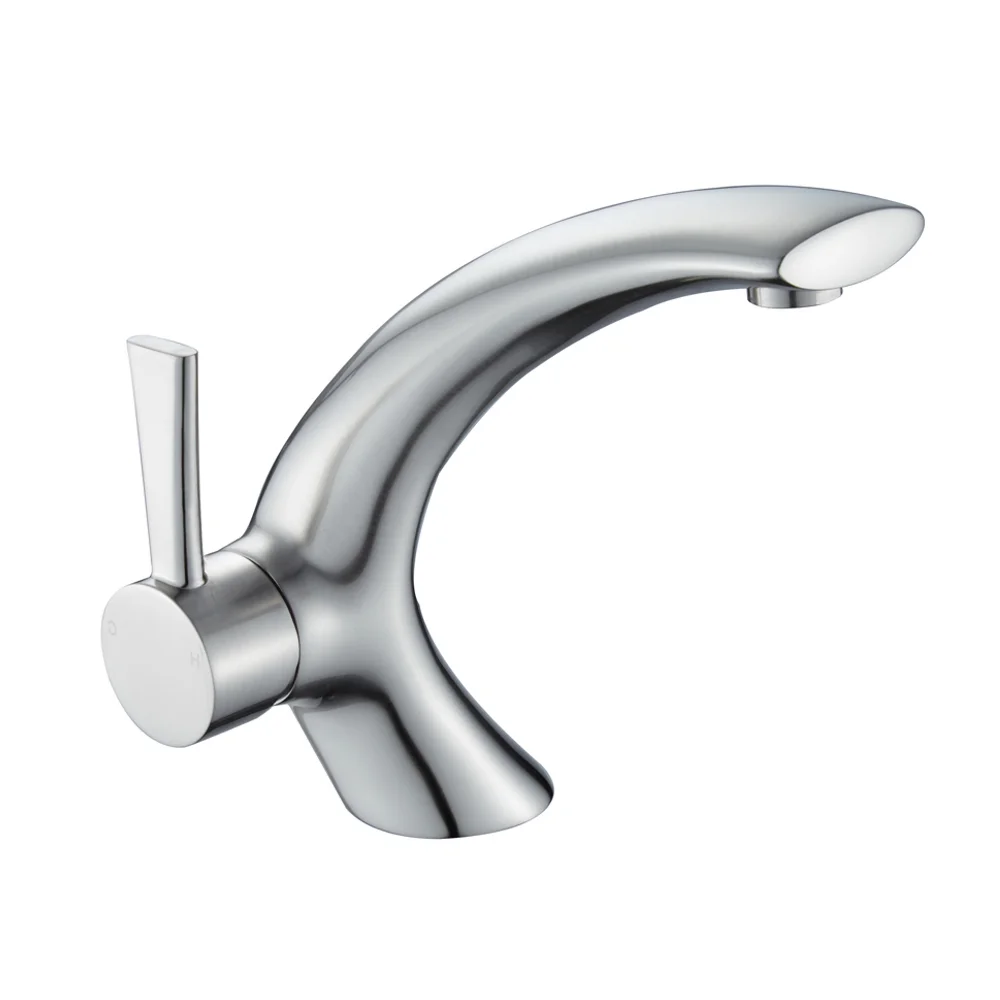 YUNDOOM OEM Robinet Brushed Deck Mounted Encimera Cozinha Torneira Juego De Cocina Keukens Griferia Robinet Mutfak Basin Mixer