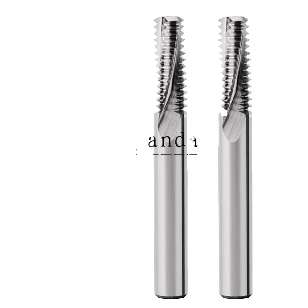 65 degree tungsten steel thread milling cutter full teeth M3-M20 copper aluminum special high hard alloy milling cutter