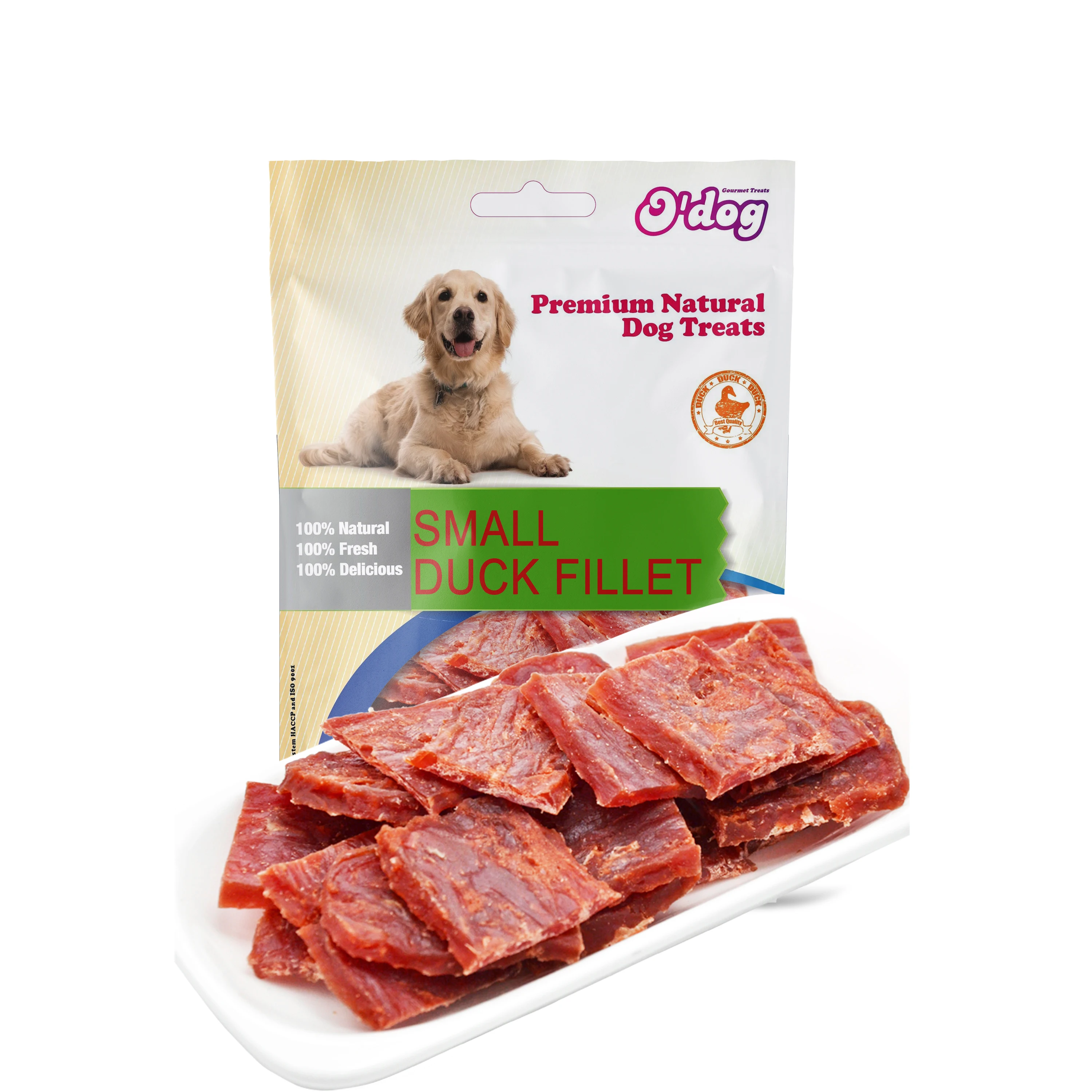 Cheap Hot Sale Top Quality waterproof small duck fillet Customized Wholesale duck fillet dog treats