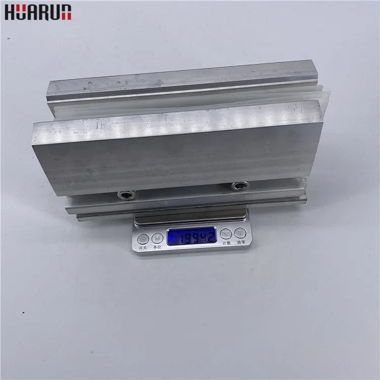 Exterior Frameless Glass Deck Railing with Aluminum U Channel Profile / U Channel Glass Balustrade