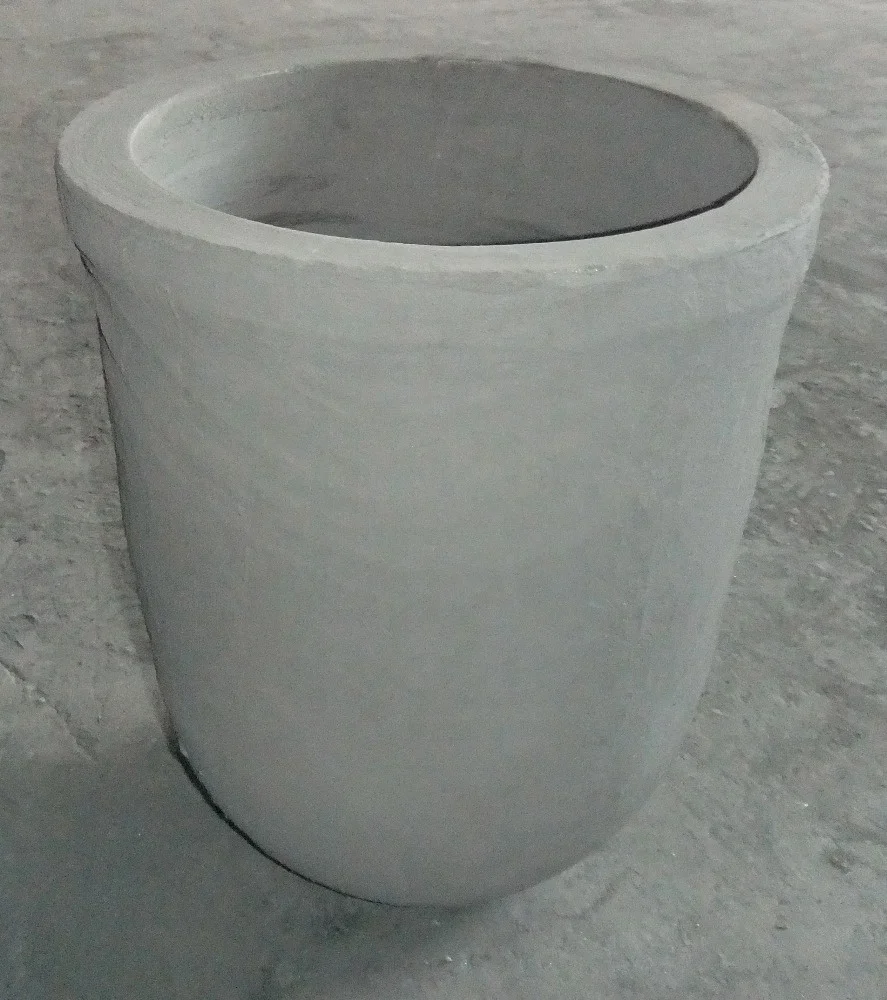 Melting non-ferrous metal using graphite silicon carbide crucible 5kgs to 500kgs