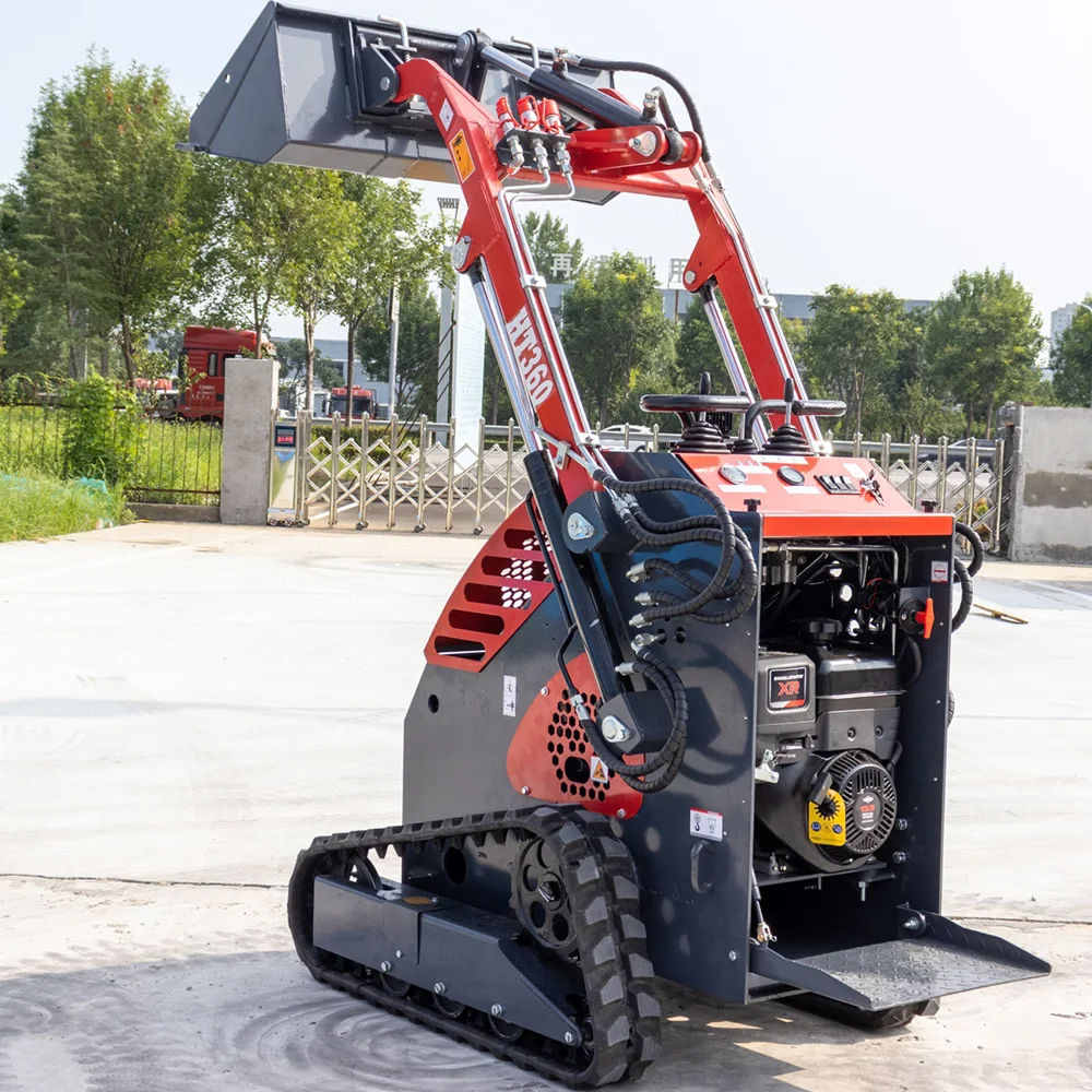 Hot sale 50hp diesel engine skid steer loader track skid steer loader with auger hammer Attachment