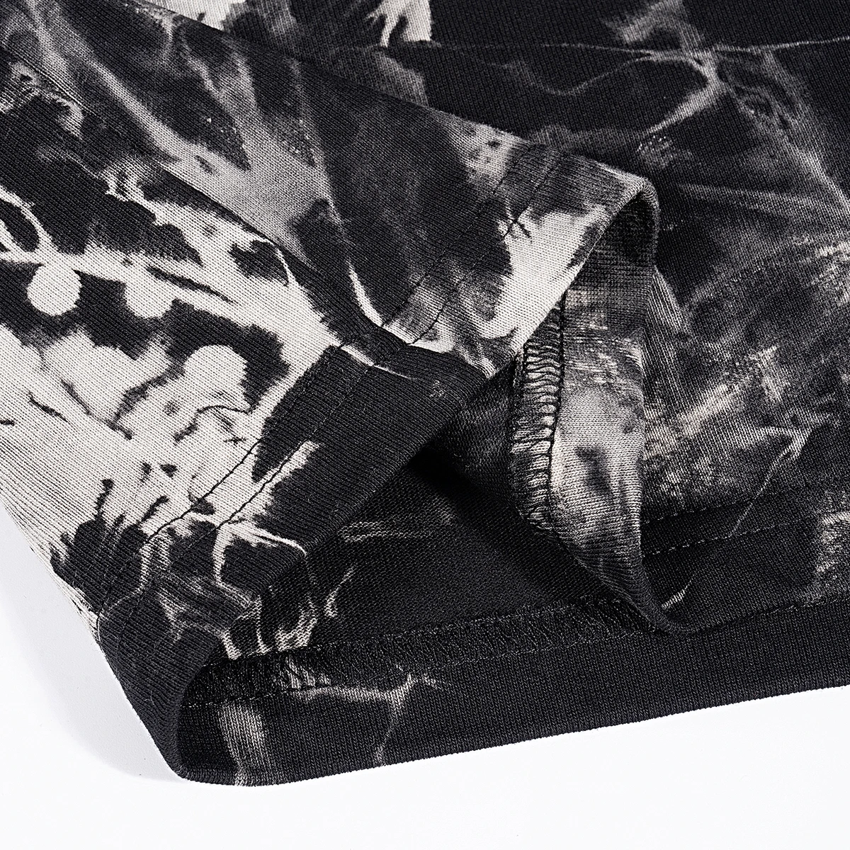 Wholesale baggy shorts pants 100% cotton tie dye knee length shorts for men