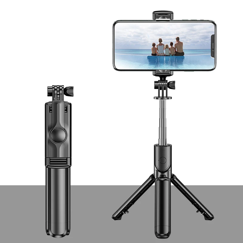 Easy Carring Photo Bluetooth Selfie Stick With Tripod Model