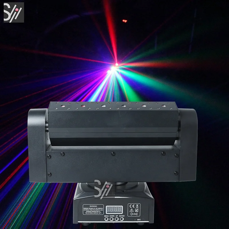 New LED 6pcs rgb moving head laser light for dj disco party night club