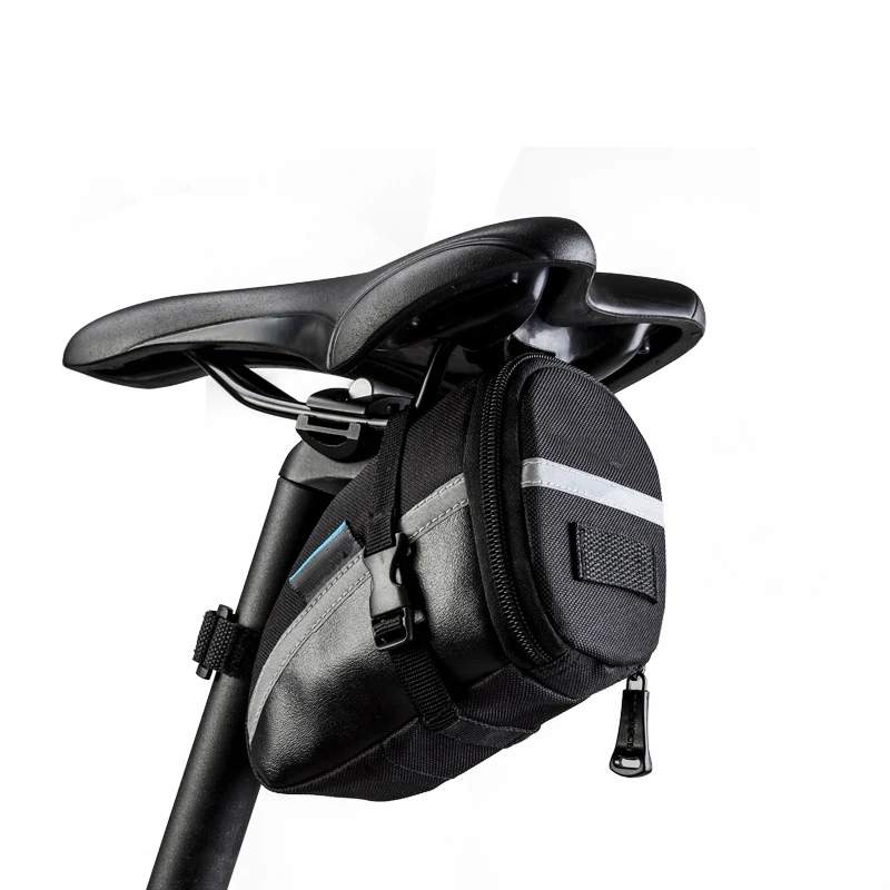 Bicycle Storage Bag Durable Travel Bike Seat Bag Custom Logo Color Nylon Saddle Bag For Bike