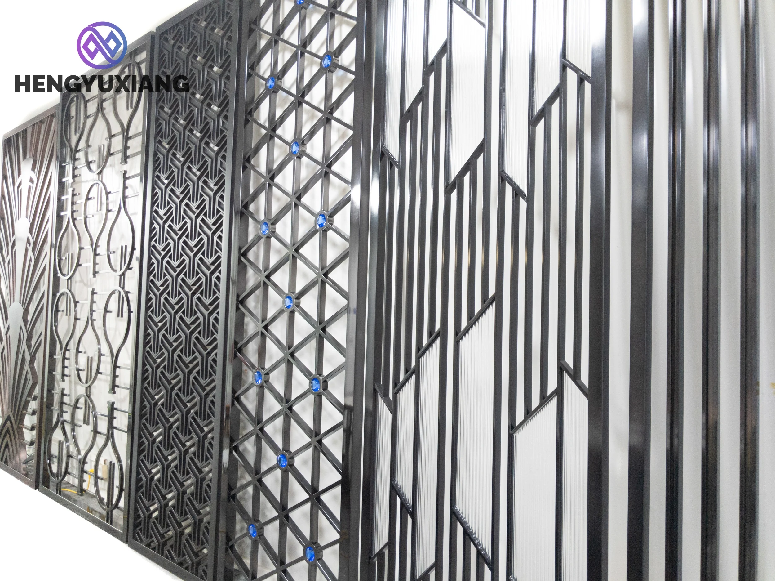 Fast Shipping Polished Steel Divider Hotel Divider Room Partition For Living Room