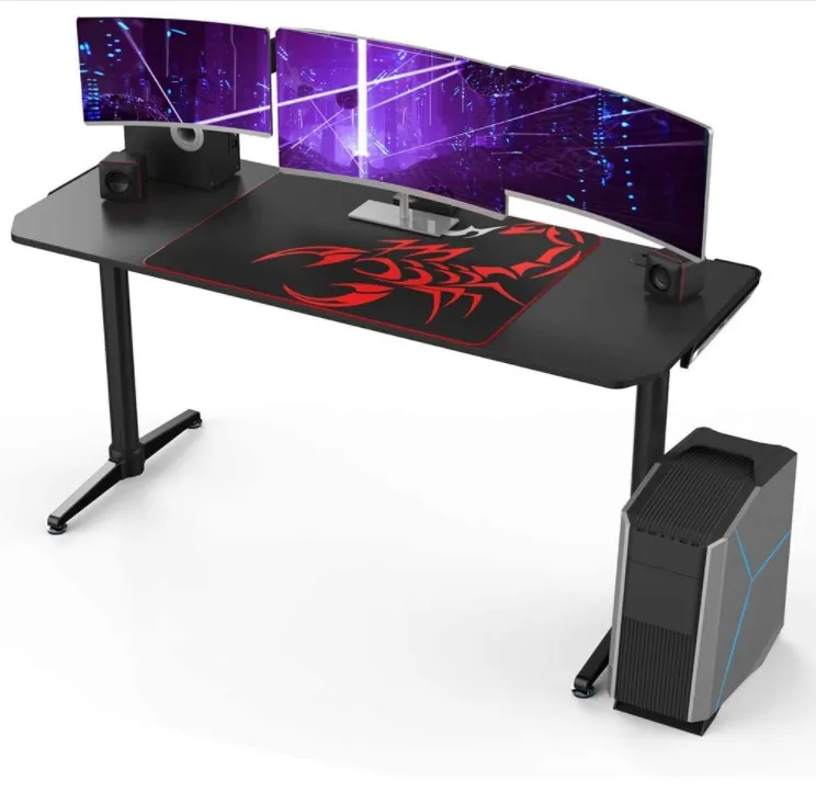 Custom Cheap Price Computer Table Height Adjustable Multifunction PC Workstation Gaming Desk