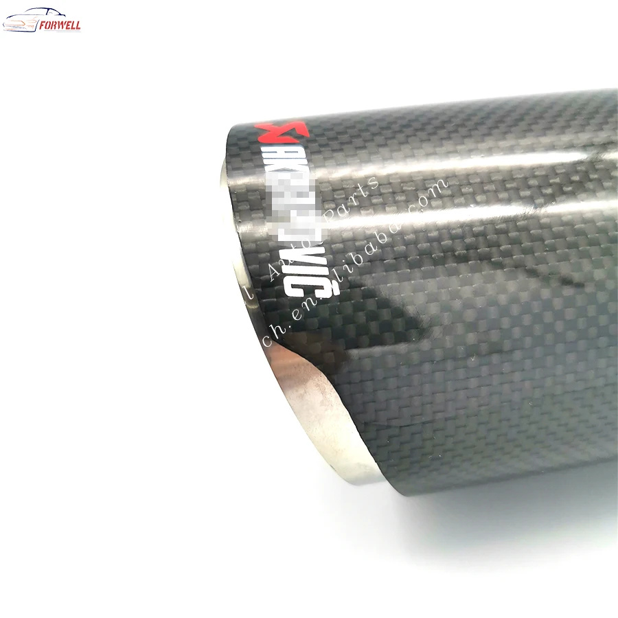 
Muffler Titanium Pipe Motorcycle for Car Tail Carbon Fiber Exhaust Tip for Akrapovic 