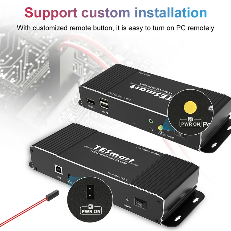  Оптовая цена удлинитель kvm usb для домашних игр 100 м hdmi