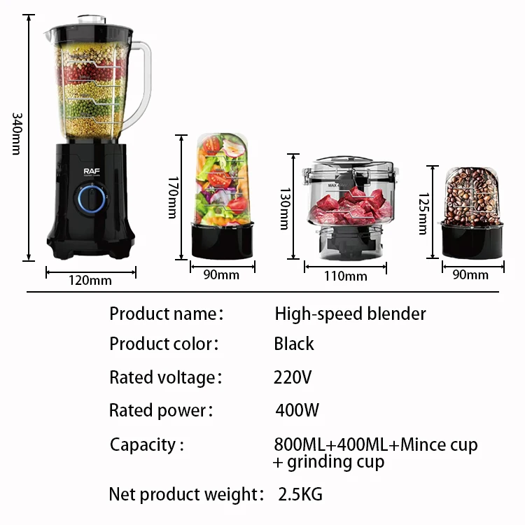Hot 4 in 1 High Quality Juice Machine Mmulti-functional Blender Fast Food Blender