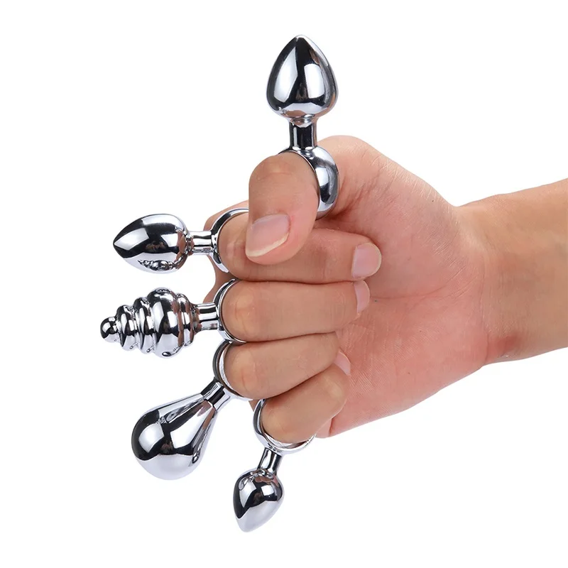 Couple Sex Toys Smooth Touch Female Butt Plug Metal Aluminum Alloy Anal Butt Plug