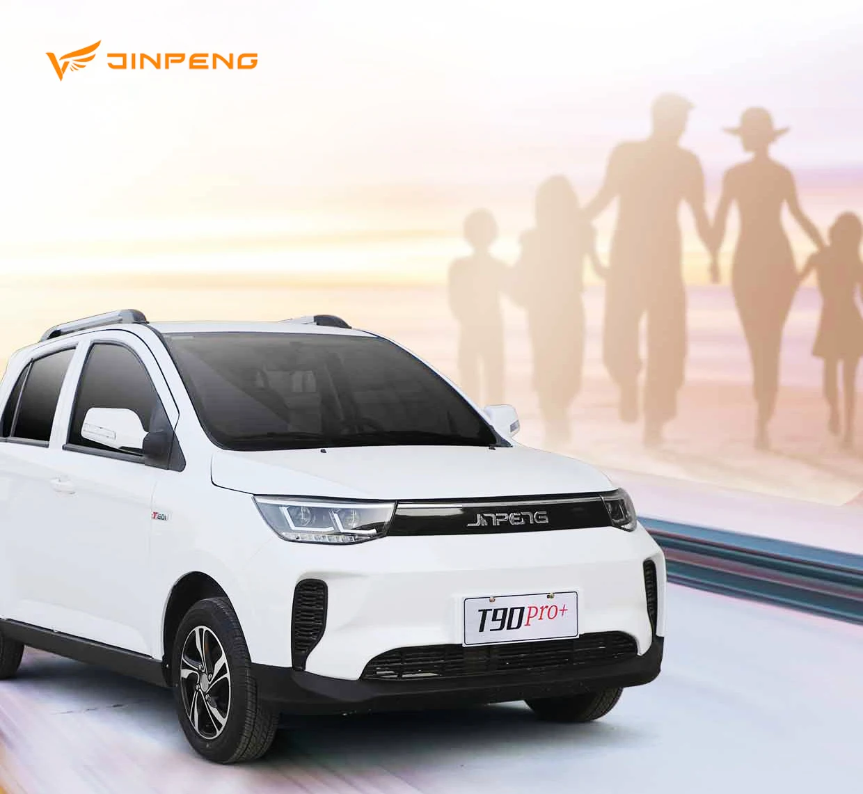 Jinpeng Новая Энергия 4 wheeler высокоскоростной авто мотор электрический автомобиль