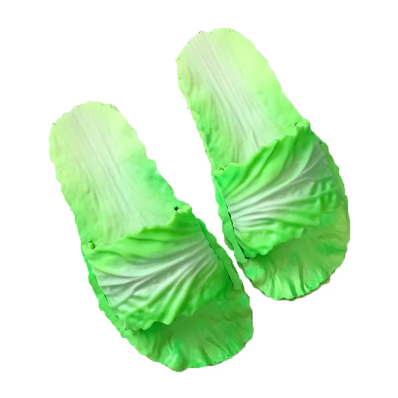 Summer creative fashion cabbages slippers men and women indoor bathroom plastic slip-resistant couples personality slippers