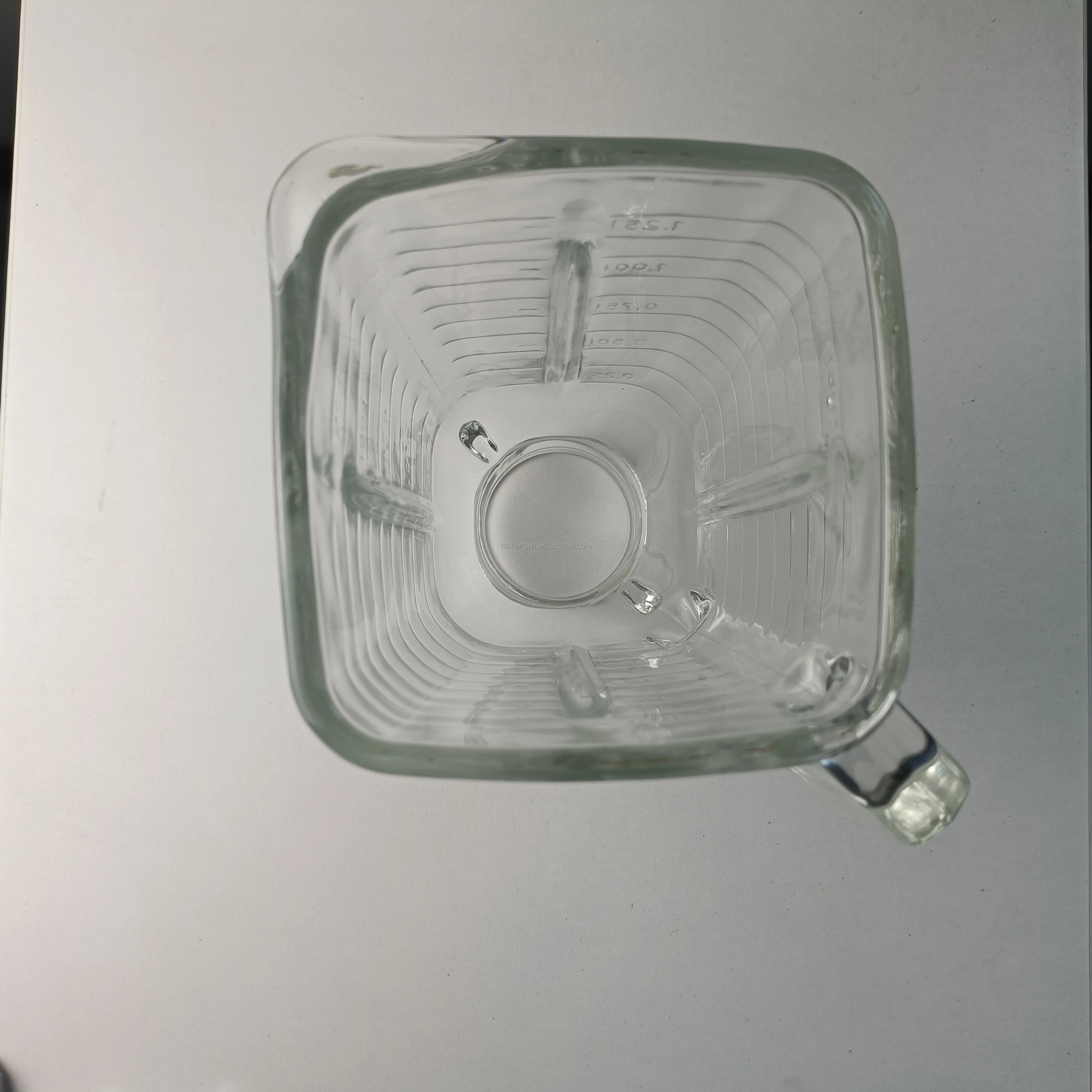 Blender glass Jar replacement A06 square Blender Jar 1.25L Glass Blender Jar parts