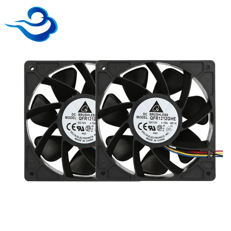  Шариковый подшипник 12038 S7 S9 antminer вентиляторы 120X120X38mm работающего на постоянном токе 12 В в 6000RMP Биткойн Майнер Вентилятор охлаждения btc принимаем