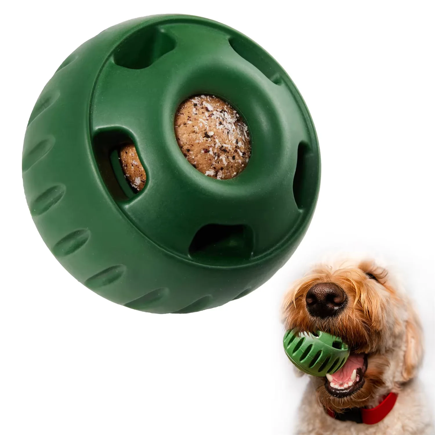 Универсальная силиконовая игрушка для собак Pawfect с мячом и веревкой, безопасный дизайн для посудомоечной машины