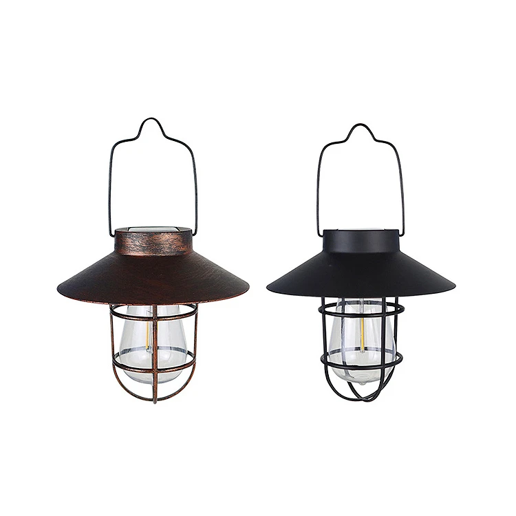 Фонарь на солнечной батарее звездное небо металлическая клетка Кемпинговый светильник из черного дерева Солнечная лампа Солнечный фонарь светодиодный для использования в саду открытом воздухе