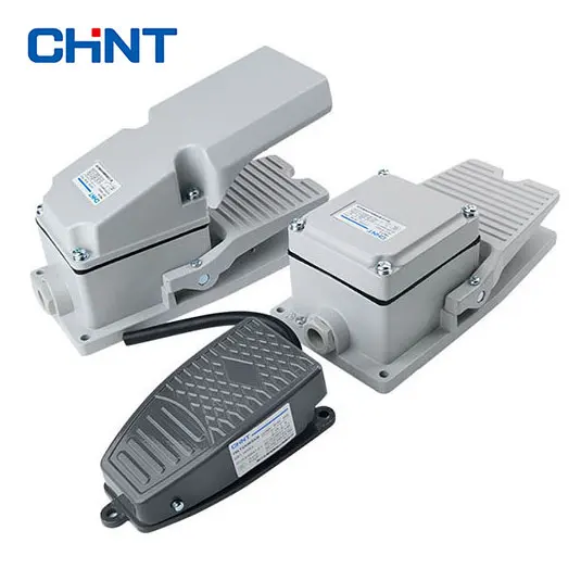 Chint original YBLT-3 YBLT-4 110V 220V 380V AC 12V 24V 48V 110V 200V DC CHNT Cast aluminum alloy Foot Switch