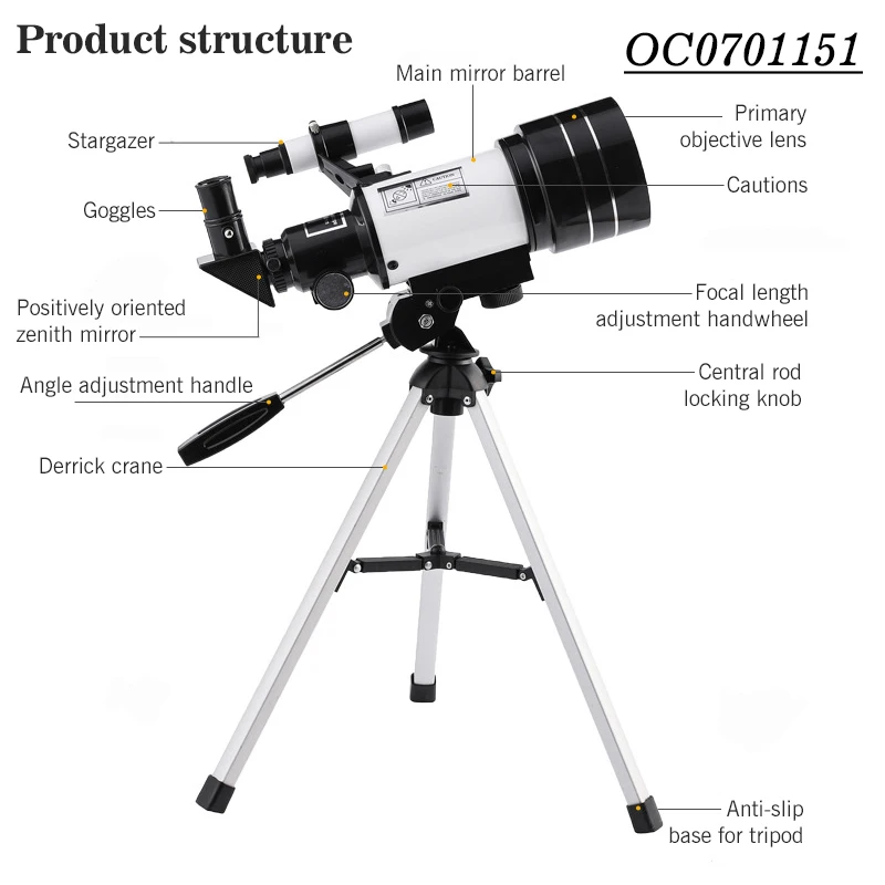 High quality outdoor science education toy astronomical telescope for sale