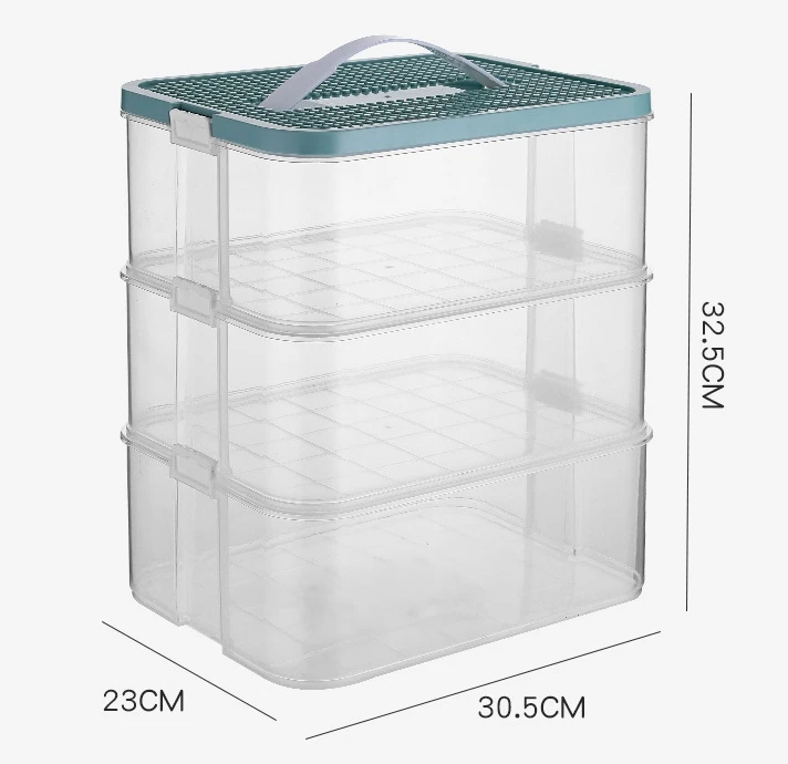 2023 new designs Kids Large Plastic Storage Box Home Organizer Container Bin with Building Brick Lego Blocks Base