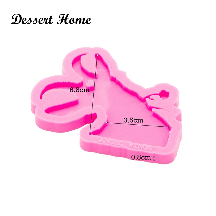 DY0477 Shiny Elephant/Goat/Bear/Rhinoceros Keychain Silicone Resin Epoxy Molds, Chocolate Fondant Sugarcraft Molds DIY Cake
