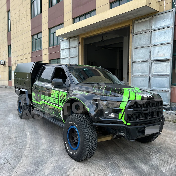 ute tray and canopy for dual cab pick up truck tool boxes