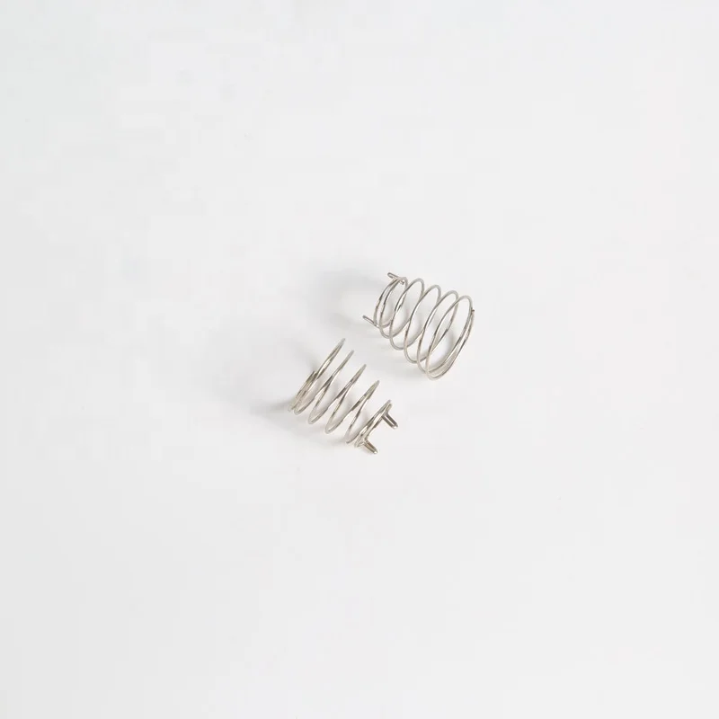 Stainless steel battery spring coil touch button spring