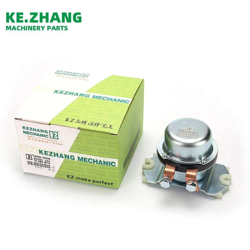Kezhang Mechanic excavator Power Switch battery relay 12V 24V BR266 BR262 08088-10000 08088-30000 for excavator spare parts