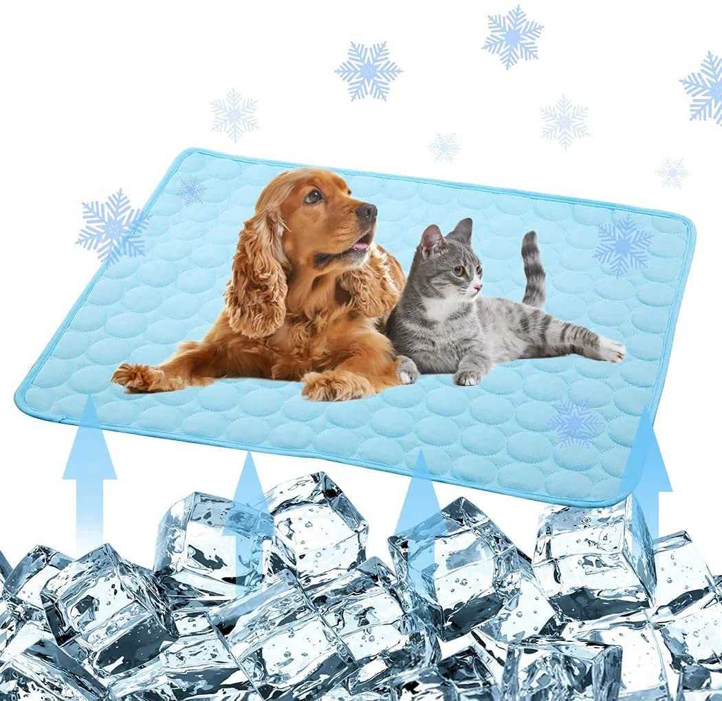 Cool summer cooling Ice silk MATS Ice pad gel cooling non-slip pet dog cat bed blanket mat the cushion pet supplies