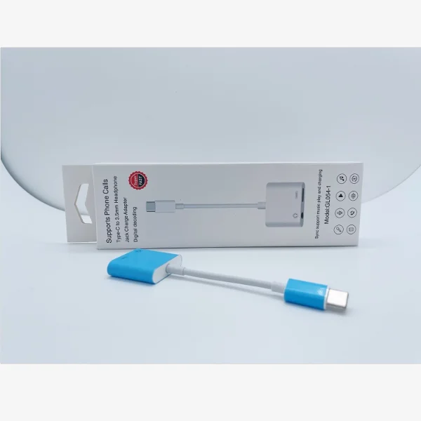 GL054-1 2 в 1 Type-c до 3,5 мм разъем для наушников адаптер для зарядки USB-C аудио адаптеров Aux Splitter поддержка вызова и зарядки