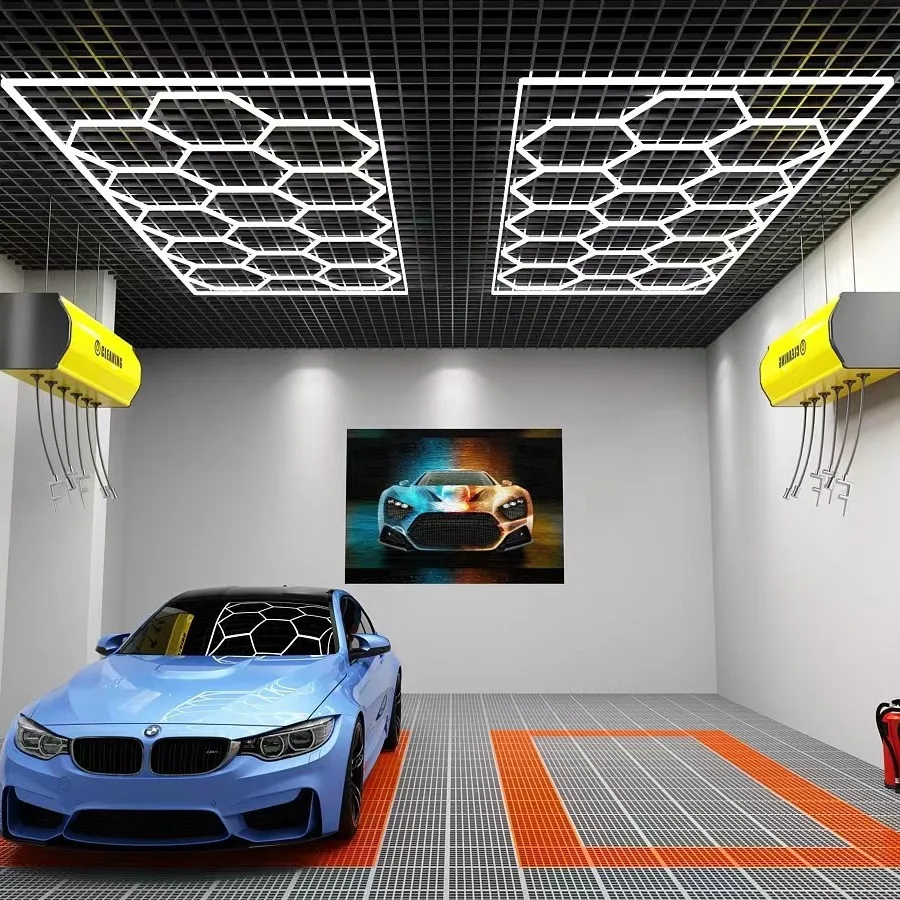 Factory direct sale customized Remote Control Hexagon Lighting Rgb Led Work Light 12V