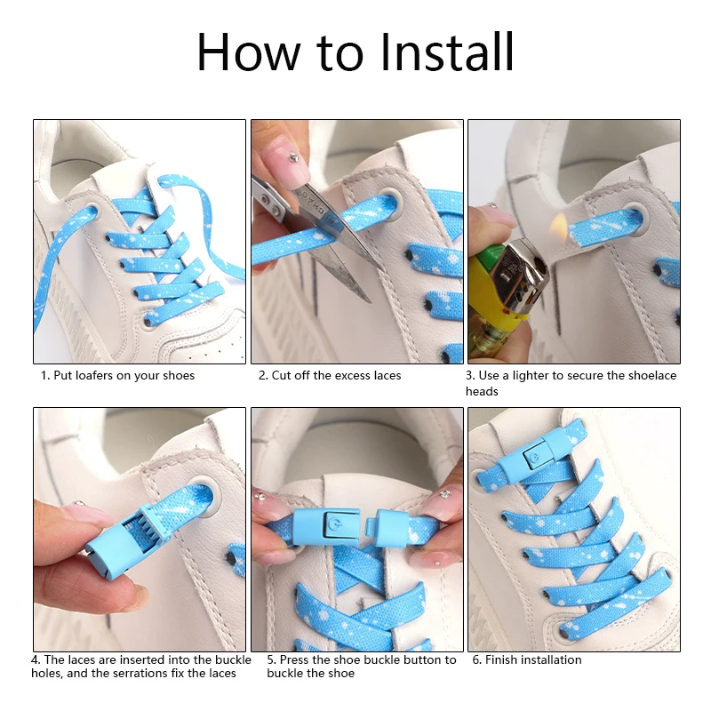 2023New Lazy Elastic Shoelace colorful Metal Button Press Buckle Flat Sneakers shoelaces No Tie Elastic Shoelaces