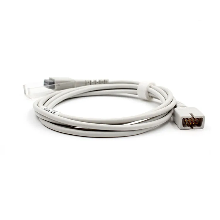 Plinma Medical Supplier Reusable Compatible SpO2 Sensor Extension Cable Adapter round 9pin DB9