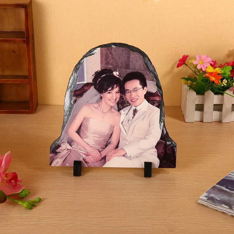 20*20cm,Low price Sublimation Rock Slate Photo