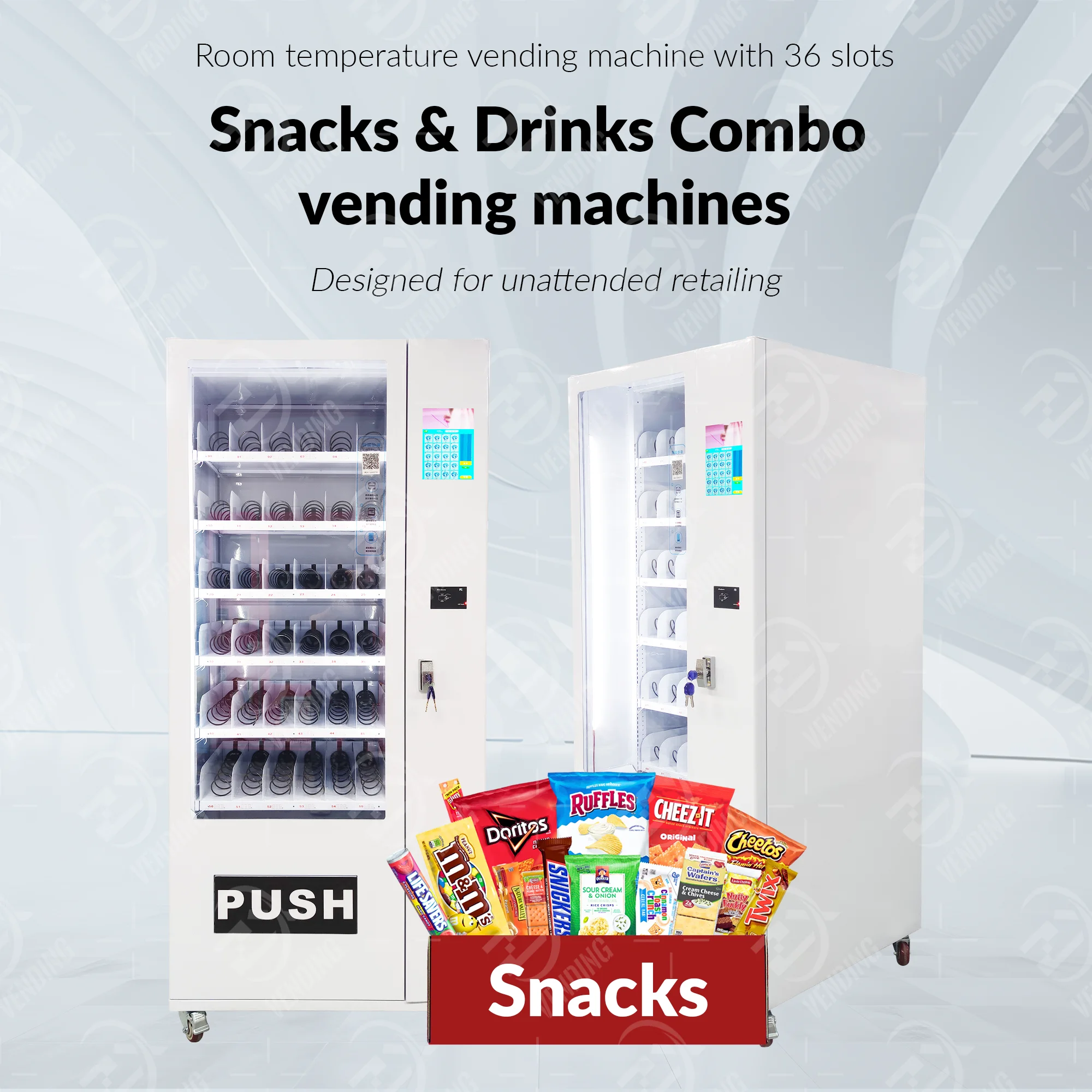 Factory supply new type Customized indoor and outdoor spiral pusher spring vending machine