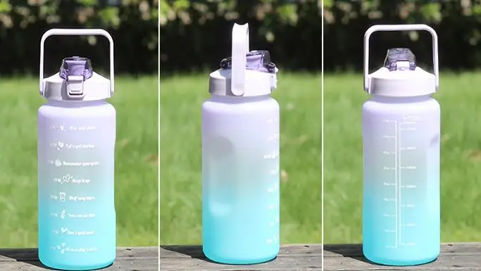 32oz Ins Scale Space Cup Outdoor Portable Bomb Cover Spray Paint Gradient Water Cup Big Cup