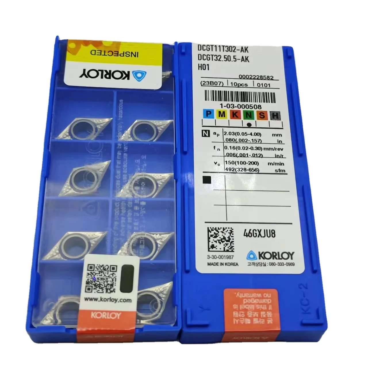 Korloys Original CNC DCGT11T302-AK H01 Series Special Aluminum Copper Turning Tool Full Series for Effective Turnings