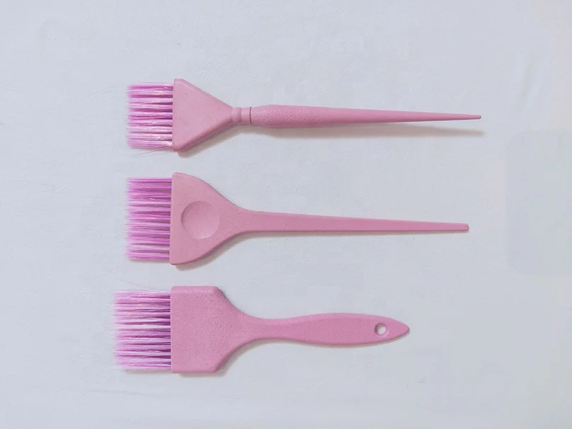 HEYAMO Biodegradable Wheat Straw Factory Direct Sale Natural Hair Clip Dye Brush Tint Brush And Bowl Board Hair Dyeing Gift Set