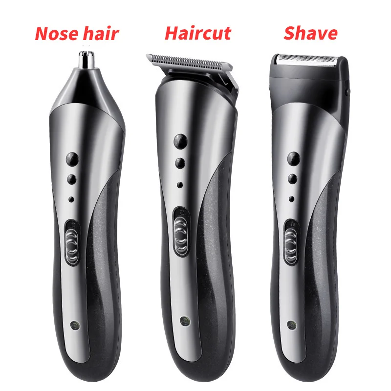 
Professional Multifunction 3 in1 Hair Clipper chargeable Electric Man Nose Hair Trimmer 