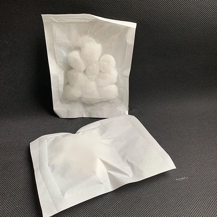 High Quality  CE Certification Disposable Medical Cotton Ball 10 Pieces Household Cleaning Supplies First Aid Kit Accessories