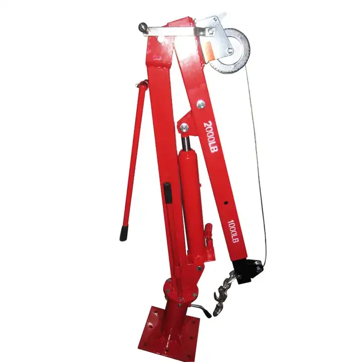 Hydraulic Lifting Electric Manual Winch Crane Pickup Truck Mounted Crane