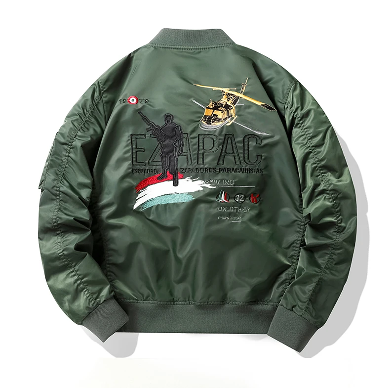 Пользовательские высококачественного полиэфирного волокна Молодежные осенние Военная Мужская спортивная куртка