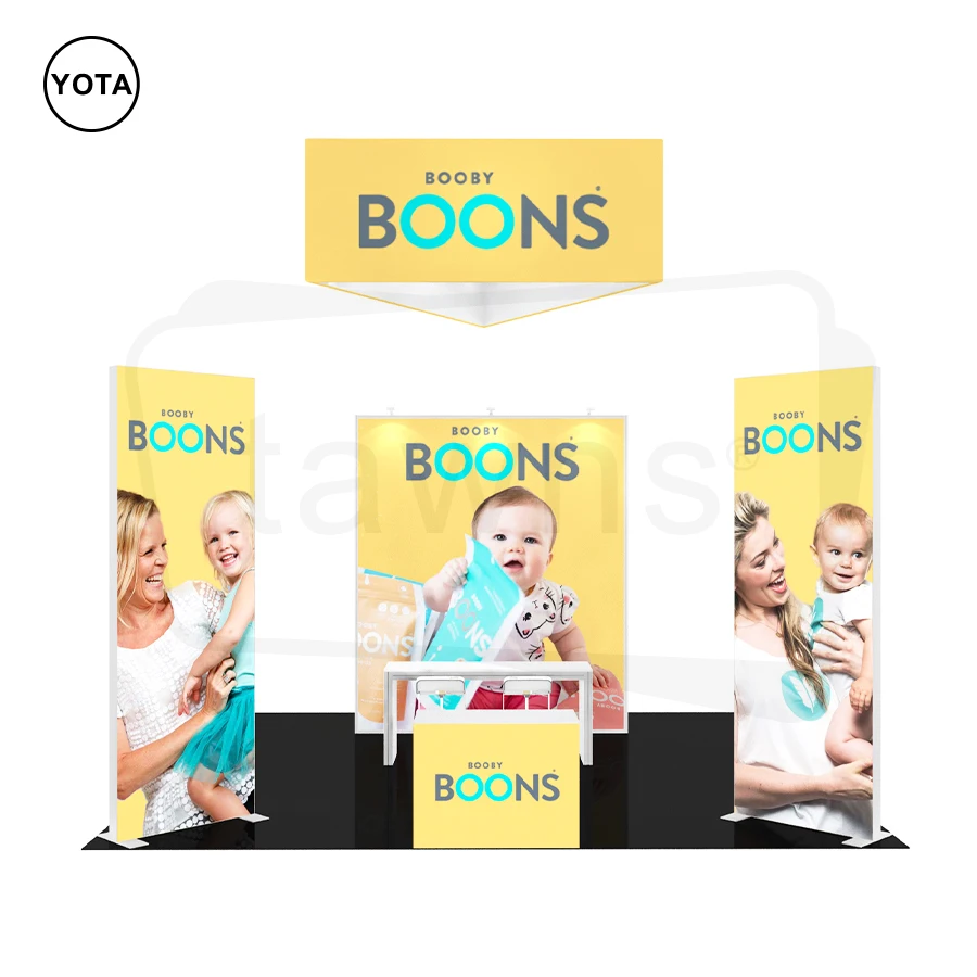 Tawns Custom Exhibition Booth Trade Show Booth Conference Exhibits Curved Stretch Fabric Backdrop Displays Booth