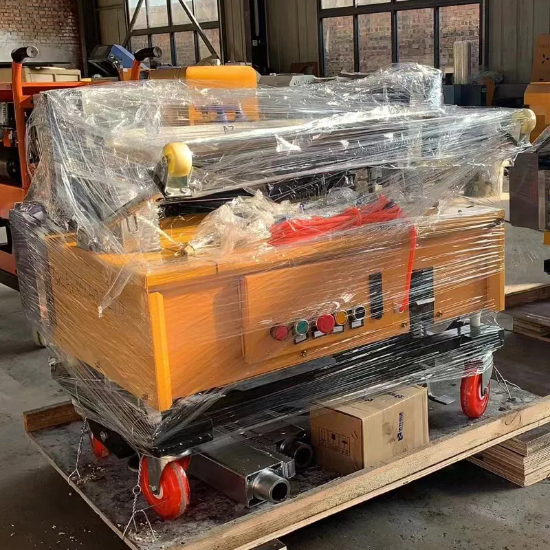 New Automatic Wall Machine Render Spray Plastering with Reliable Engine Motor Pump Components