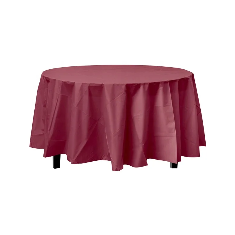 Premium Heavy Duty 84 51 inch Round Plastic Table Cover