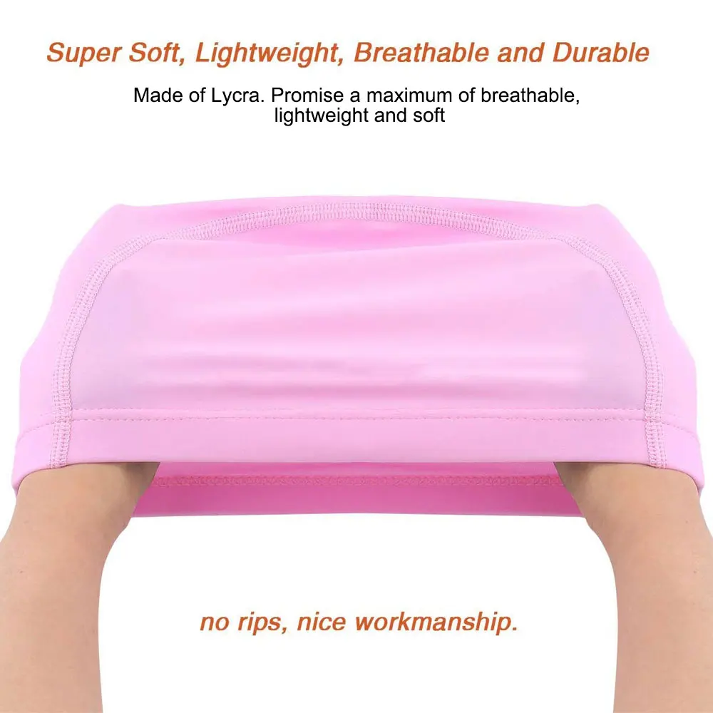 Women Lycra High Elasticity Thick Swim Hats for Long Hair Easy to Put On and Off Bathing  Keep Your Hair Dry