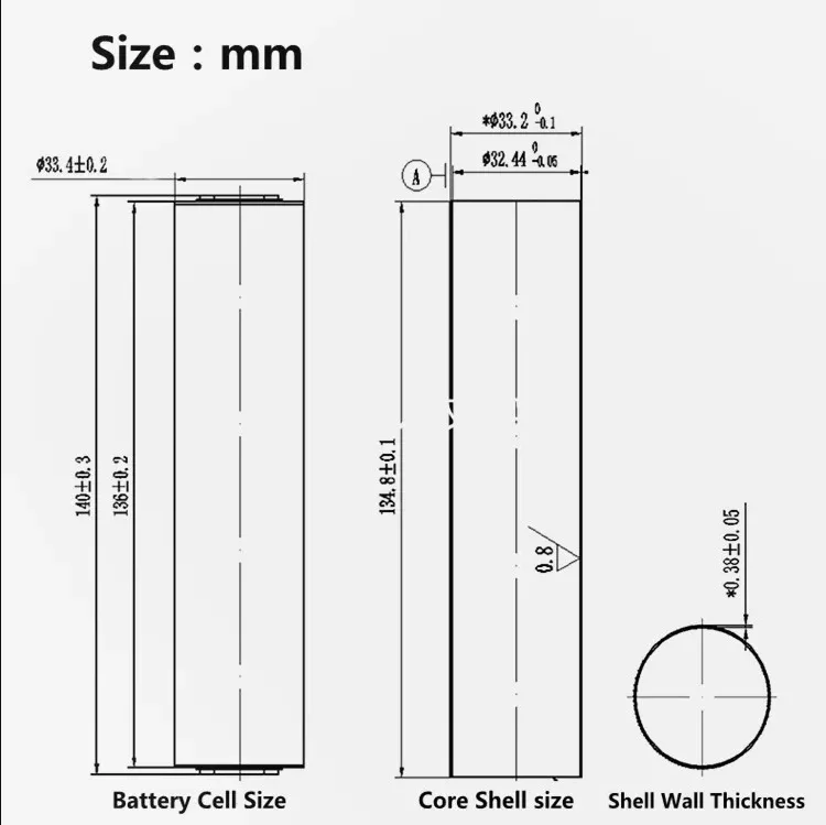 Цилиндрическая аккумуляторная батарея 3 2 V 15ah LFP Lifepo4 с MSDS перезаряжаемая литиевая 33140
